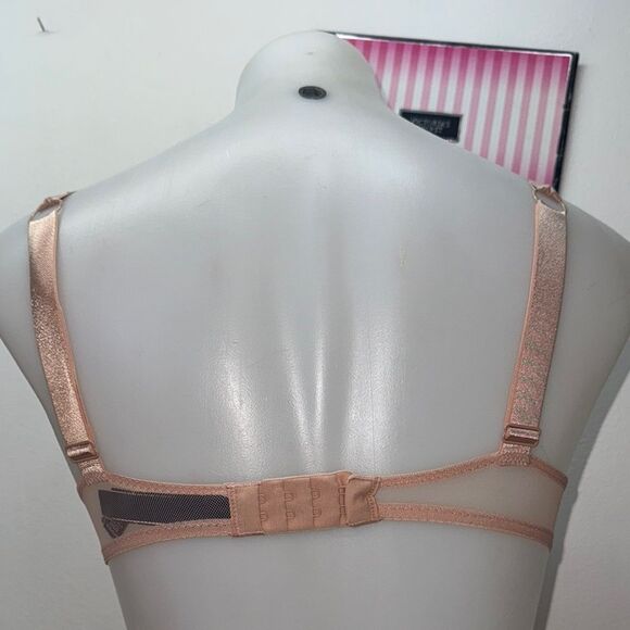 🔥Victoria's Secret cream Lace Bra push-up bombshell Sz 32A NWT - Picture 6 of 7
